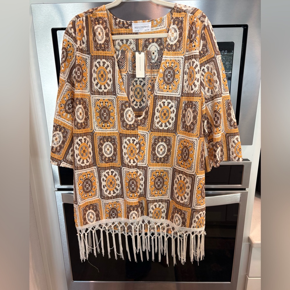 NWT bohemian coverup self contrast